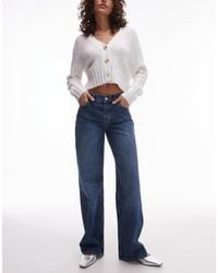 TOPSHOP - Ember Low Rise Straight Leg Jean - Lyst