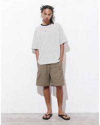 Pull&Bear - Bermuda-shorts mit elastischem bund - Lyst