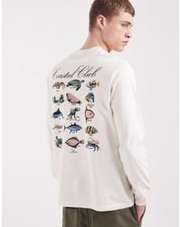 Levi's - T-Shirt Met Lange Mouwen En Grafische Print Op De Achterkant - Lyst
