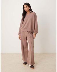ASOS - Cupro Wide Leg jogger - Lyst