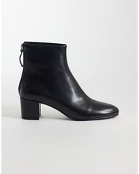 Mango - Stivaletti Con Tacco Neri Con Zip - Lyst