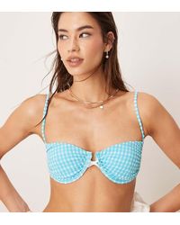 Dippin' Daisy's - Dippin Daisys Exclusive Mix And Match Gingham Underwire Bikini Top - Lyst