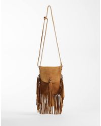 ASOS - Suede Fringe Crossbody Bag - Lyst
