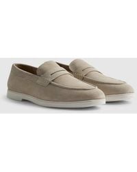 River Island - Suede Loafers - Lyst