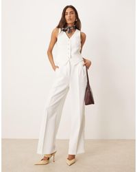 Nobody's Child - Jax Crepe Wide Leg Tailored Pants - Lyst