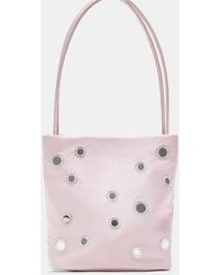 Pull&Bear - Borsa Da Spalla Rosa Con Dettaglio A Specchio - Lyst