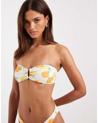 Vero Moda - Bandeau Bikini Top With U Wire Detail - Lyst