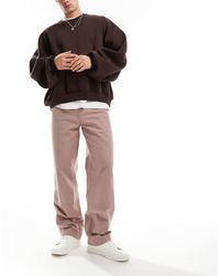 ASOS - Chino Ampi Marroni - Lyst
