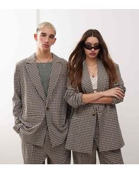 Reclaimed (vintage) - Blazer Oversize A Quadri - Lyst