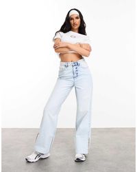 ASOS - Asos Design Weekend Collective Mom Jean With Turn Up Detail - Lyst