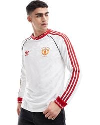 adidas Originals - Adidas Football Manchester United Anniversary 91 Long Sleeve Top - Lyst