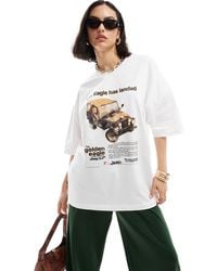 ASOS - Oversized T-shirt With Eagle Jeep Licence Graphic - Lyst