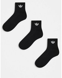 adidas Originals - 3 Pack Mid Ankle Socks - Lyst