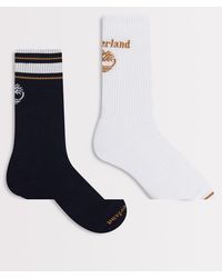 Timberland - 2-Pack Retro Logo Crew - Lyst