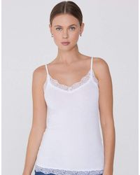 Tezenis - Viscose And Lace Camisole - Lyst
