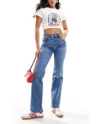 Vero Moda - Tessa High Rise Straight Leg Jeans - Lyst