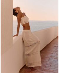 4th & Reckless - X Luana Barron Odette Knit Maxi Beach Skirt - Lyst