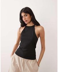 ASOS - Polyamide Strappy Racer Back Detail Top - Lyst