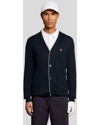 Lyle & Scott - Mid Knits Golf Light Weight Cardigan - Lyst