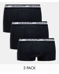 GANT - 3 Pack Trunks With Logo Waistband - Lyst