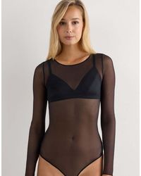 Intimissimi - Long-Sleeved Tulle Body - Lyst