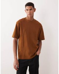 SELECTED - Oversized T-Shirt Van Zware Stof - Lyst