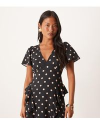 Nobody's Child Petite - Lyndsey Ruffle Detail Mini Dress - Lyst