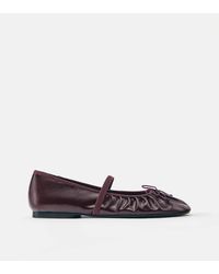 Pull&Bear - Ballerina Pumps Met Plooien - Lyst