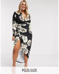 john zack sequin wrap dress