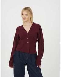 Brave Soul - Long Sleeve Button Down Top With Pleats - Lyst