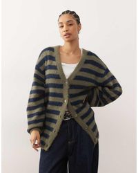 Monki - Oversized Knit Cardigan - Lyst
