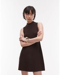 Mango - – minikleid aus kompaktem strick - Lyst