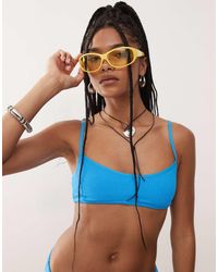 Collusion - Mix And Match Crinkle Deep Scoop Bikini Bralet - Lyst