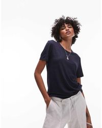 ARKET - Linen Blend Relaxed T-shirt - Lyst
