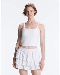 Oysho - Embroidered Comfortlux Tank Top - Lyst