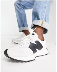 New Balance - 327 - sneakers bianche e nere - Lyst