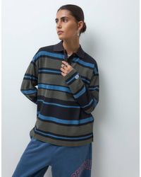 Champion - Future Memories Striped Long Sleeve Polo Shirt - Lyst