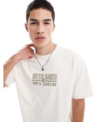 Hollister - Heavy Weight Boxy T-shirt With Location Motif Detail - Lyst