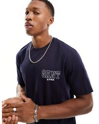 GANT - Arch - t-shirt con logo stile college - Lyst