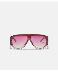Stradivarius - – ovale sonnenbrille aus kunstharz - Lyst