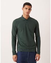 ASOS - – langärmliges basic-polohemd aus pikee - Lyst