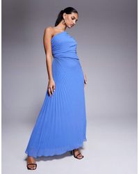 Forever New - One Shoulder Pleated Maxi Dress - Lyst