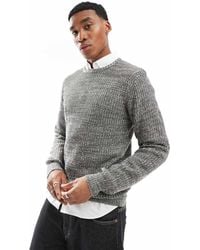 Brave Soul - Trui Met Ronde Hals En Stiksels - Lyst