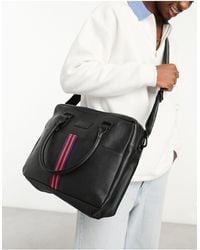 Barneys Originals - Real Leather Messenger Bag - Lyst