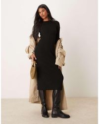 New Look - Vestito Midi Girocollo - Lyst