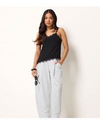 PixieGirl - Petite Polka Dot Barrel Leg Trousers - Lyst