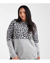 ONLY - Animal Print Sweater - Lyst