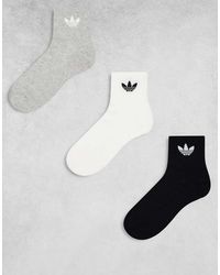 adidas Originals - 3 Pack Mid Ankle Socks - Lyst