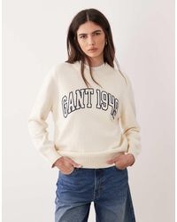 GANT - Cotton C-Neck T-Shirt - Lyst