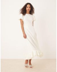 Sister Jane - Puff Sleeve Bubble Hem Maxi Dress - Lyst